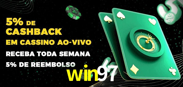 Promoções do cassino ao Vivo win97
